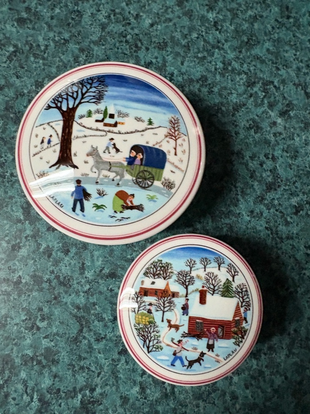 Villeroy & Boch Snowy Village Trinket Boxes